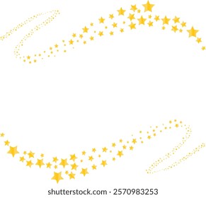 falling star vector illustration. Good for banner, poster, greeting card, party card, invitation, template, advertising, campaign, and social media.