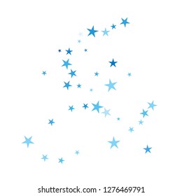 Falling stars confetti background, isolated on white. Vector colorful Birthday card design. Square card and frame.  Minimalistic template for holiday, party, birthday, wedding, solemnity invitation.