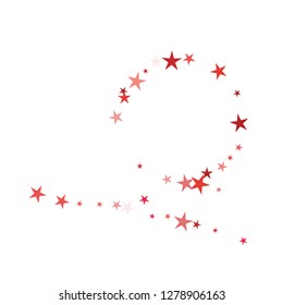 Falling stars confetti background, isolated on white. Vector colorful Birthday card design. Square card and frame.  Minimalistic template for holiday, party, birthday, wedding, solemnity invitation.