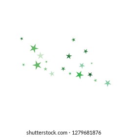 Falling stars confetti background, isolated on white. Vector colorful Birthday card design. Square card and frame.  Minimalistic template for holiday, party, birthday, wedding, solemnity invitation.