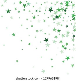 Falling stars confetti background, isolated on white. Vector colorful Birthday card design. Square card and frame.  Minimalistic template for holiday, party, birthday, wedding, solemnity invitation.