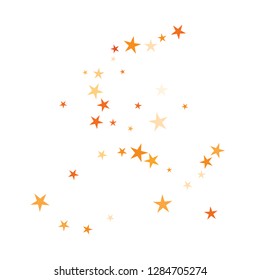 Falling stars confetti background, isolated on white. Vector colorful Birthday card design. Square card and frame.  Minimalistic template for holiday, party, birthday, wedding, solemnity invitation.