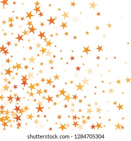Falling stars confetti background, isolated on white. Vector colorful Birthday card design. Square card and frame.  Minimalistic template for holiday, party, birthday, wedding, solemnity invitation.