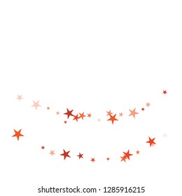 Falling stars confetti background, isolated on white. Vector colorful Birthday card design. Square card and frame.  Minimalistic template for holiday, party, birthday, wedding, solemnity invitation.