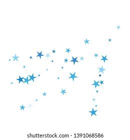 Falling stars confetti background, isolated on white. Vector colorful Birthday card design. Square card and frame.  Minimalistic template for holiday, party, birthday, wedding, solemnity invitation.