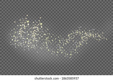 Las estrellas que caen tienen efecto sobre el fondo a cuadros. Estrellas brillantes de oro y plata en una nube blanca de polvo. Partículas mágicas esparcen polvo estelar. Explosión en el universo.