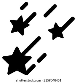 falling stars icon design, vector illustration, best used for presentations