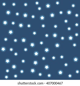 Falling stars pattern, vector 