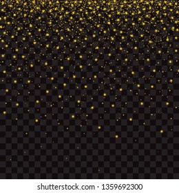 Falling stars, stardust, vector illustration.