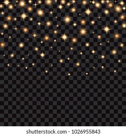 Falling stars, vector illustration.