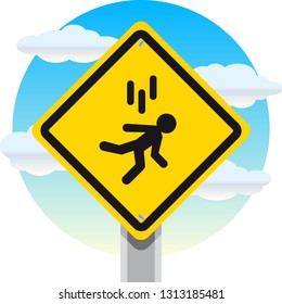 Falling Street Sign