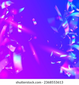 Falling Texture. Modern Art. Retro Burst. Glitch Glitter. Purple Metal Confetti. Blur Multicolor Serpentine. Digital Foil. Bokeh Background. Violet Falling Texture