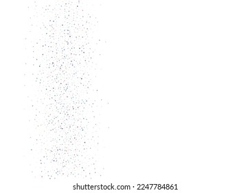 Caer textura. Volante Retro. Fiesta Art. Glamour Foil. Tinsel Kaleidoscope. Efecto holograma. Violet Shiny Confetti. Ilustración Realista Del Partido. Textura de caída azul