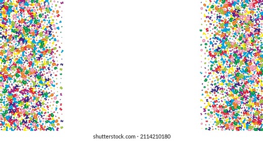Falling vivid numbers. Math study concept with flying digits. Powerful back to school mathematics banner on white background. Falling numbers vector illustration.