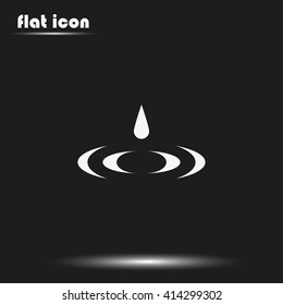 Falling water drop.