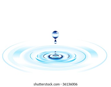 falling water drop background design