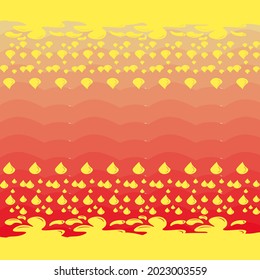 The falling water illustration background with red color can be used for any background purposes