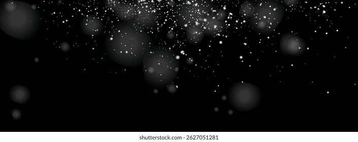 Falling winter snowflakes background design