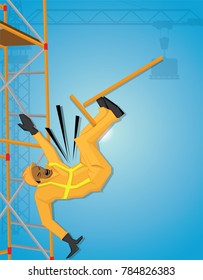 falling worker from building