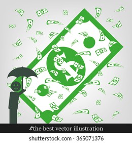 falling,dollar,human,umbrella
