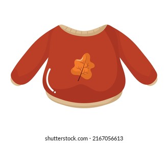 falll sweater design over white