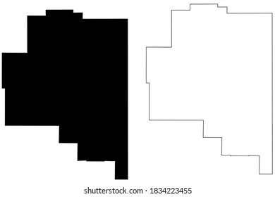 Fallon County, Montana (U.S. county, United States of America, USA, U.S., US) map vector illustration, scribble sketch Fallon map