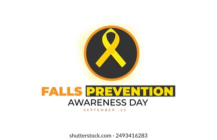 Falls Prevention Awareness Day. background, banner, card, poster, template. Vector illustration.