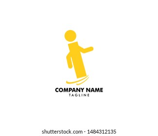 Falls Prevention Logo Vector Icon Illustration