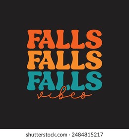 Falls vibes retro design for sale