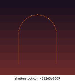 Fall-themed abstract wallpaper design featuring a radial sunburst in orange and red