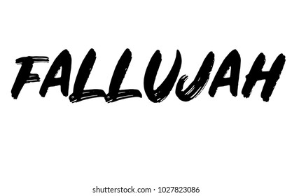 Fallujah stamp. Typographic label, stamp or logo