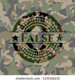 False camouflage emblem