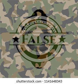 False camouflaged emblem