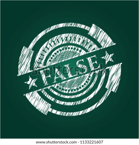 False chalk emblem