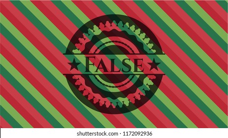 False christmas badge.