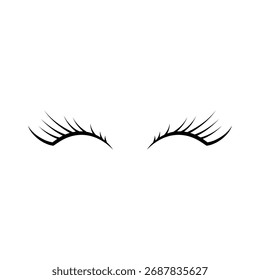 false eyelash outline design element