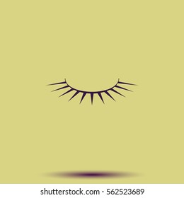 False eyelashes icon.
