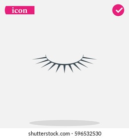 False eyelashes icon.