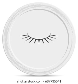 False eyelashes icon.