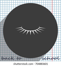 False eyelashes icon.