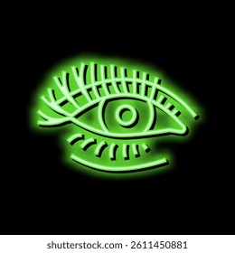 false eyelashes neon light sign vector. false eyelashes illustration