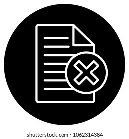 False file icon. Vector illustration