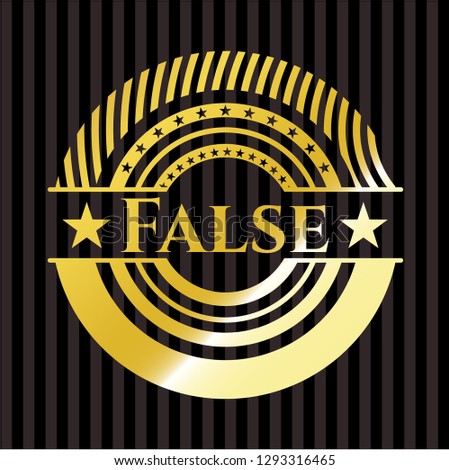 False gold badge