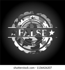 False grey camo emblem