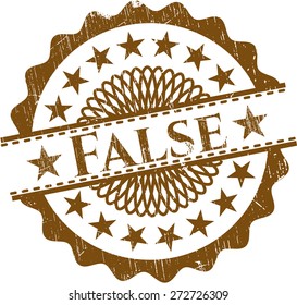 Sello de goma de grosor falso (aislado)