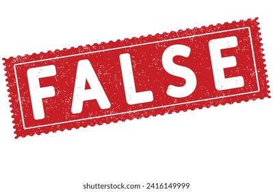 False grunge rubber stamp on white background, vector illustration