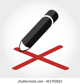 false icon vector pencil writing false icon 