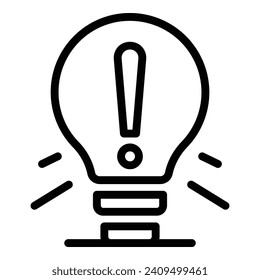 False idea thinking icon outline vector. Critical think. Skill human