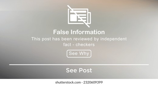 False Information or Fake news background