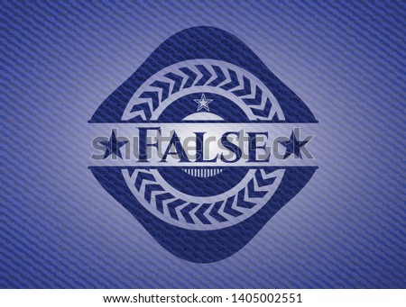 False jean background. Vector Illustration. Detailed.